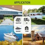 Newpowa 200W Monocrystalline Solar Panels (2 Pack)