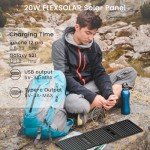 20W Portable Folding Solar Panel Charger