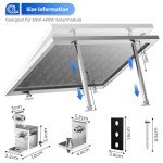 Adjustable Solar Panel Tilt Mount Brackets Set