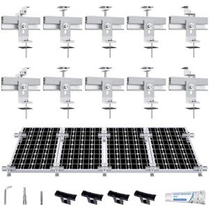 Solar Panel Mounting Bracket Kit - 10 Pieces