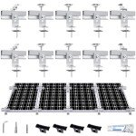 Solar Panel Mounting Bracket Kit - 10 Pieces