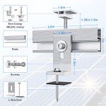 Solar Panel Mounting Bracket Kit - 10 Pieces