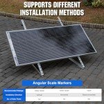 Adjustable Solar Panel Tilt Mount Brackets - 2 Sets