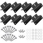 Solar Panel Mounting Z Brackets - 2 Sets