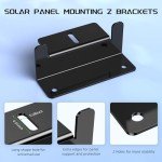 Solar Panel Mounting Z Brackets - 2 Sets