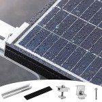 Lightweight Aluminum Solar Panel Mounting Brackets (6 Pack)