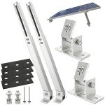 Adjustable Solar Panel Tilt Mount Brackets - Silver