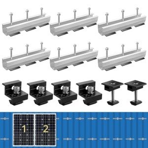 Anbte 6Pcs Solar Panel Mounting Bracket Kit