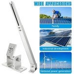 Adjustable Solar Panel Tilt Mount Brackets - Silver