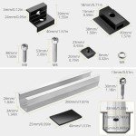 Anbte 6Pcs Solar Panel Mounting Bracket Kit