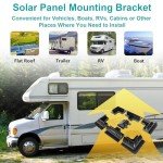 HULKNPE Solar Panel Mounting Bracket Kit - 7PCS