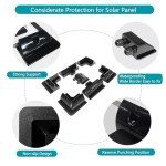 HULKNPE Solar Panel Mounting Bracket Kit - 7PCS
