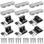 Anbte 6Pcs Solar Panel Mounting Bracket Kit
