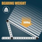 Adjustable Solar Panel Mount with Foldable Tilt Legs