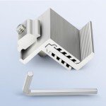 12Pcs Adjustable Solar Panel End Clamps & Brackets