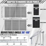 Adjustable Solar Panel Mounting Brackets Kit