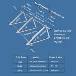 Adjustable Aluminum Solar Panel Mounting Brackets Kit