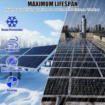 Adjustable Solar Panel Mounting Brackets Kit