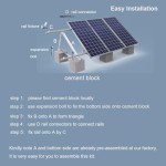 Adjustable Aluminum Solar Panel Mounting Brackets Kit
