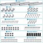 Adjustable Solar Panel Mounting Brackets - 4Pcs Set