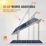 Adjustable Solar Panel Mounting Brackets - 2 Sets
