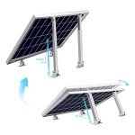 Adjustable Solar Panel Mounting Brackets - 2 Sets