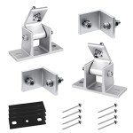 Adjustable Solar Panel Mounting Brackets - 4Pcs Set