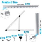 Adjustable Solar Panel Mount Bracket - 2 Sets