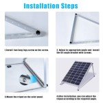 Adjustable Solar Panel Mount Bracket - 2 Sets