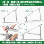 Adjustable Solar Panel Mounting Brackets Set