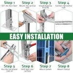 Adjustable Solar Panel Mounting Brackets Set