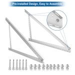 Adjustable Solar Panel Mount Brackets for RVs & Roofs