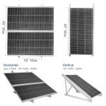 Adjustable Solar Panel Mount Brackets for RVs & Roofs