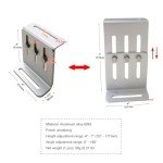 Adjustable Solar Panel Tilt Mount Brackets - 2 Pairs