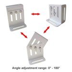 Adjustable Solar Panel Tilt Mount Brackets - 2 Pairs