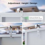 Balcony Solar Panel Mounting Brackets for Round Rails