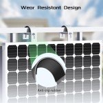 Balcony Solar Panel Mounting Brackets for Round Rails