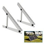 Adjustable Solar Panel Tilt Mount for RVs & Boats