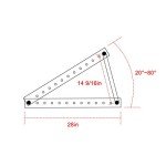 Adjustable Solar Panel Tilt Mount for RVs & Boats
