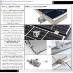 Tandefio Adjustable Solar Panel Mounting Kit