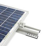 Solar Panel Mounting Rails and Clamps Kit
