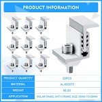 Zhengmy Adjustable Solar Panel Mounting Z Brackets (20 Pack)