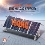 Adjustable Solar Panel Mounting Brackets for Ground Use