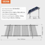 Adjustable Solar Panel Mounting Brackets for Ground Use