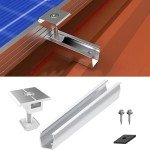 Aluminium Solar Panel Roof Mounting Bracket Kit