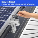 10-Pack Solar Panel Roof Mount Bracket Kit