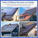 10-Pack Solar Panel Roof Mount Bracket Kit