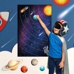 Solar System Party Game Kit with Planet Stickers