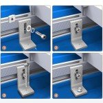10-Pack L Foot Solar Panel Mounting Brackets