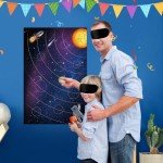 Solar System Party Game Kit with Planet Stickers